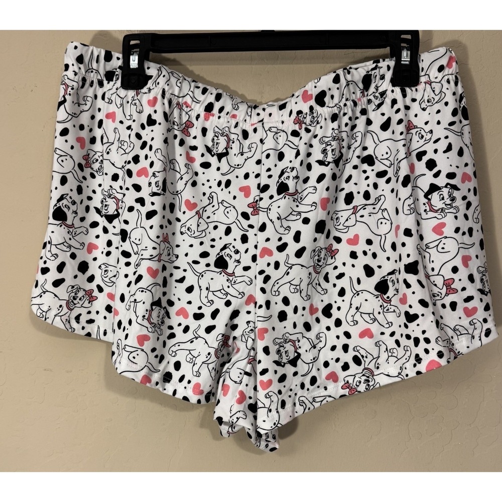 Disney 101 Dalmatians Pajama Set Women L (12-14)‎ 2pc Dogs Hearts Cute NEW - Picture 6 of 8